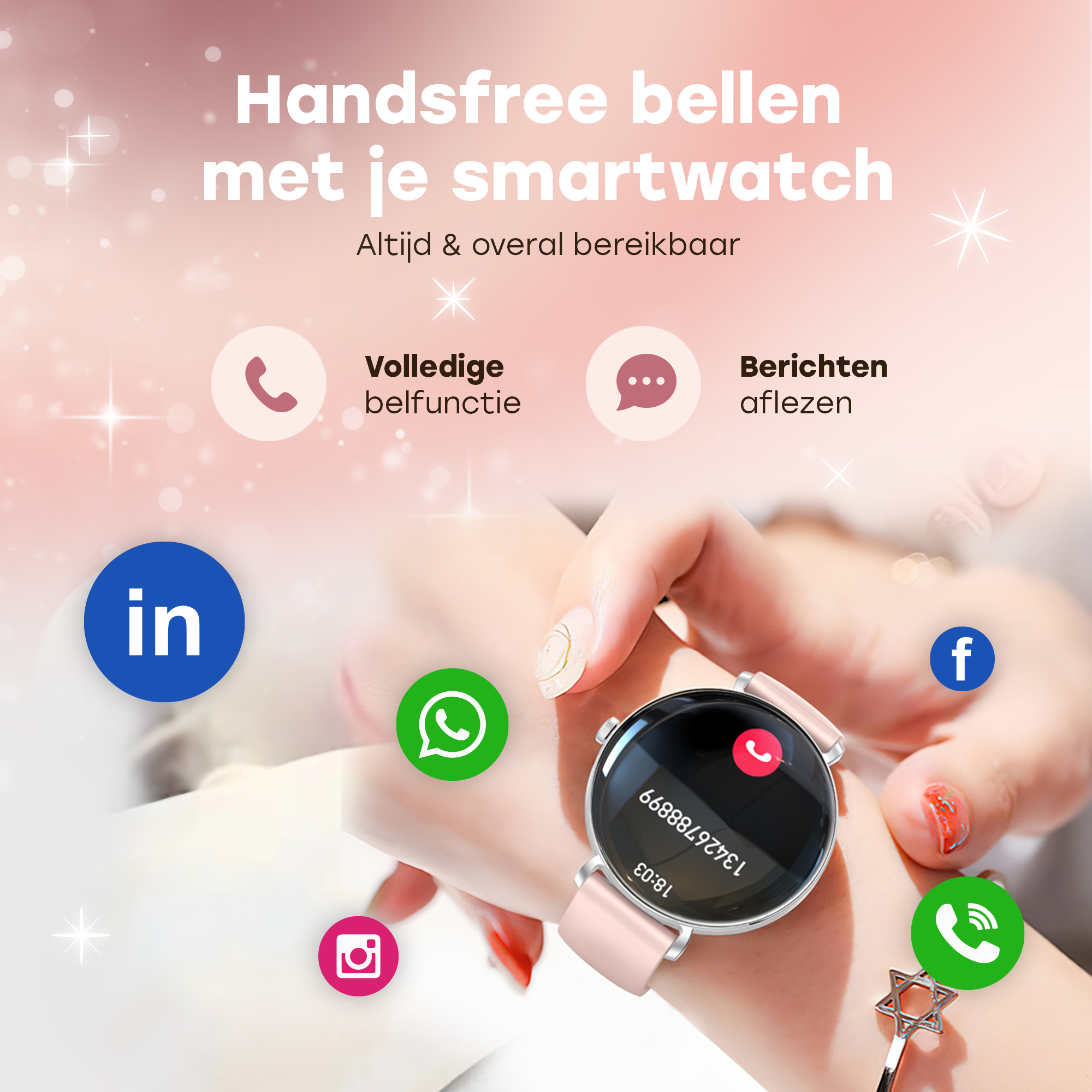 Bizoule smartwatch Amor Zilver