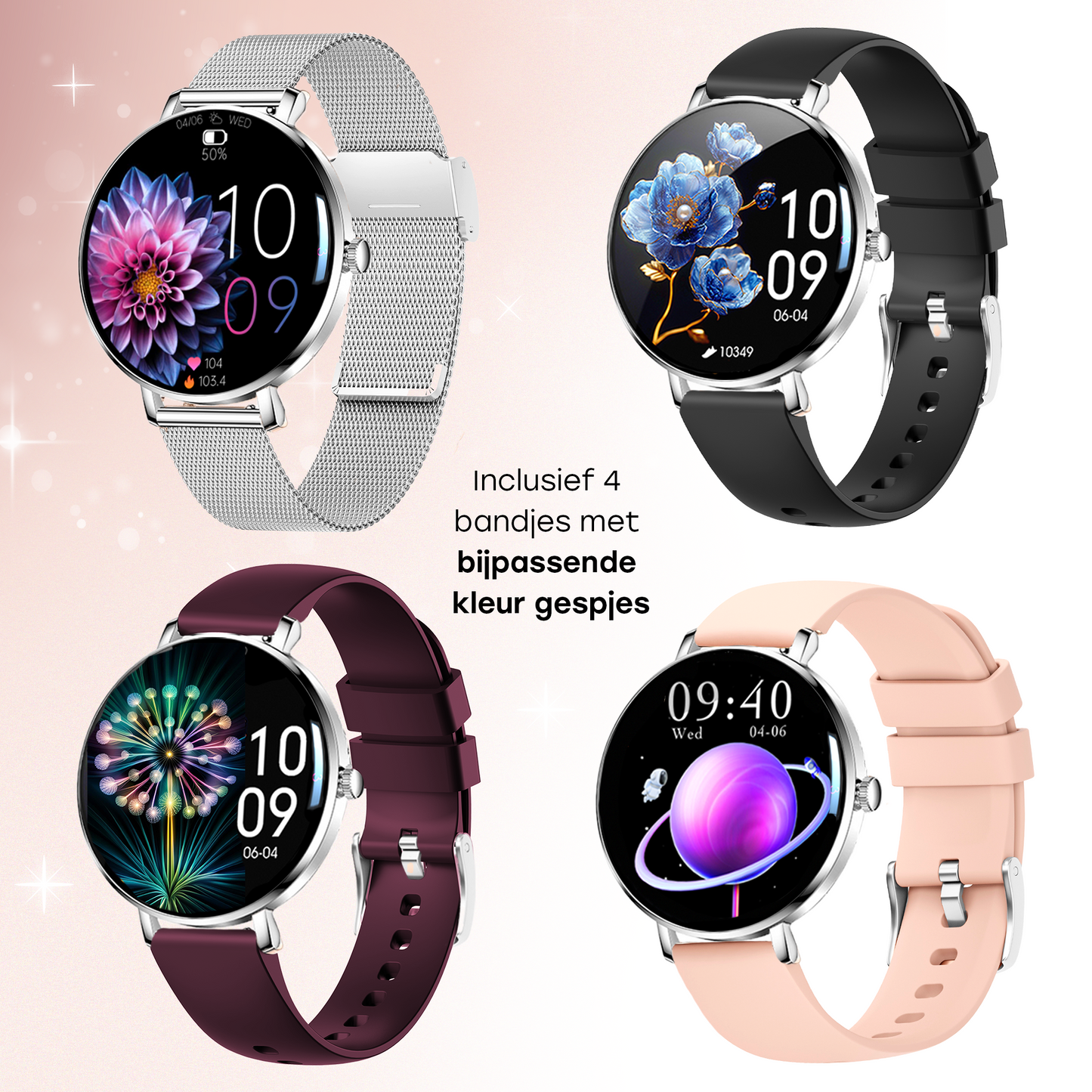 Bizoule smartwatch Amor Zilver